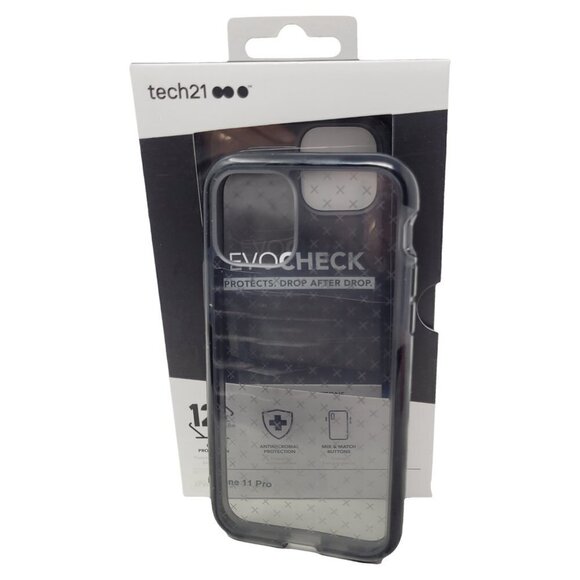Tech21 Evo Check Case for Apple iPhone 11 Pro 5.8"  Smokey, Mix & Match Flexible - Picture 2 of 2